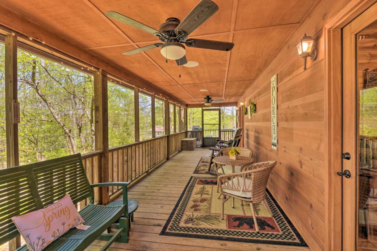 Cozy Hiawassee Cabin With Fire Pit And Mtn Views! Luaran gambar